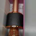 BONAOK Karaoke Microphone for Kids & Adults  Bluetooth Microphones Singing Mic with Disco Lights, Echo Effect, Builtin Speaker Portable Karaoke Player for Party Travel Gifts Q78(Rose Gold)