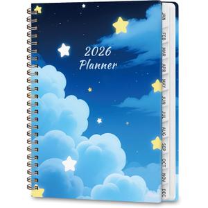 3 x 2026 Planner, Weekly and Monthly Calendar Planner Agenda, Jan 2026 - Dec 2026, Planning Academic Book, Office Desk Accessories and School Supplies - A5 (6.3'' x 8.5'') (Star)