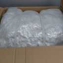 Bean Bag Chair with Filler, Bean Bag Sofa with Tufted Soft Stuffed Filling, Fluffy and Lazy Sofa, Comfy Cozy BeanBag Chairs with Memory Foam for Dorm, Apartment, Living Room (White)