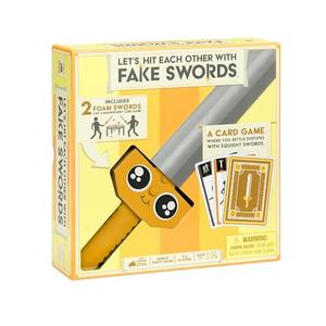 Let’s Hit Each Other with Fake Swords by Exploding Kittens - 3-6 Players - Ages 7+ - 15 Minutes to Play - A Sword Fighting Card Game - Party Game for Kids & Family Night