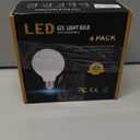 hansang G25 LED Globe Light Bulbs, 60W Equivalent, 5000K Daylight Bathroom, E26 Base, Eye-Friendly Vanity Round, Perfect for Vanity Makeup Mirror, 120V CRI85+ Non-Dimmable 4Pack