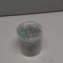 UPINS 1500Pcs Christmas Pony Beads,Red Green and White with Pony Beads 50Pcs Red Green Chenille Stems Pipe Cleaners for Christmas Tree Hanging Wreath Cane Making Party Decoration