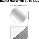 10 Pack Round Mirrors for Centerpieces, 12inch Acrylic Circle Mirror Centerpieces for Tables, No Glass Mirror Tiles for Wall Table Wedding Centerpieces Mirror Plates for Candle Decorations