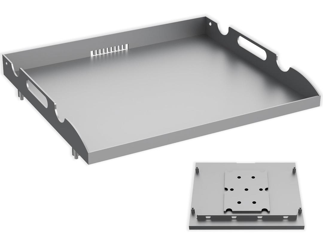 Flat Top Tabletop Griddle Replacement Top for Blackstone 17" Flat Top Grill 1814 1832 1819 1650, Griddle Top Replacement Parts for 17 Inch Blackstone with Rear Grease System & Handy Handle