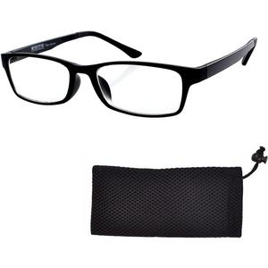 Fullwosing Reading Glasses +4.25 Men's Women's Eyeglasses Office Eyewear Black Frame