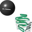 Trideer 9 inch Pilates Ball Physical Therapy Ball & Stretching Strap