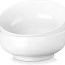 MALACASA Large Serving Bowls - 60 OZ (8") Salad Bowls Set of 2, White Mixing Bowls for Kitchen, Soup, Pasta and Dinner, Large Salad Bowls Set, Dishwasher & Oven Safe, Series REGULAR