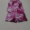 Little Girls' Summer Swimwear Two Piece Boyshort Tankini Kids Swimsuit (12-13 Years, Dream Rose)