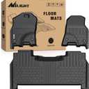 Nilight TPE Floor Mats for 2019 2020 2021 2022 2023 2024 Dodge Ram 1500 New Body Crew Cab with Rear Storage Box,All Weather Custom Fit Heavy Duty Floor Liners