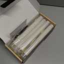 RONXS LED Window Candles With Timer, Flickering Flameless Taper Candles With Remote, Battery Operated, Indoor Christmas Decorations (6 Pcs Gold)