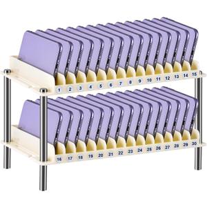 Cell Phone Holder Organizer Multifunctional Desk Organizer Mobile Phone Holder for Office School Home (30 Slots)