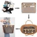 ZTUJO Purse Organizer Insert, Felt Bag Organizer with Metal Zipper, Handbag & Tote Shaper, For Speedy Neverfull Tote, 7 Sizes