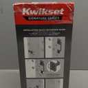 Kwikset San Clemente Front Door Handle No Lock, Entry Handleset Exterior with Interior Reversible Handed Lever, Non-Locking, Matte Black, Deadbolt Not Included, with Microban Protection