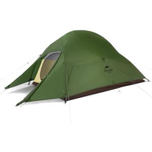 Naturehike Cloud-Up 2 Person Tent Lightweight Backpacking Tent with Footprint - Free Standing Ultralight Camping Hiking Backpack Tents Two Person Tent (Green-20D Nylon)