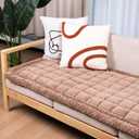 Washable Dog Couch Cover Protector, Non Slip Dog Bed Mat Machine Washable Large Blanket for Dogs, Pet Couches Covers for Sofa (Coffee, 27.6 * 70.9 '')