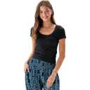 Lotus and Luna Athletic Scoop Neck Tops Womens Workout Tank Tops with Built-in Bra, Yoga Tops, and Activewear Size S