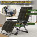 Suteck Zero Gravity Chair, Reclining Camping Lounge Chair with Aluminum Alloy Lock, Folding Patio Recliner w/Removable Pad, Adjustable Headrest and Side Tray for Outdoor Patio, Lawn, and Camping