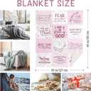 Christian Gifts for Women Blanket 60"x50"- Inspirational Religious Birthday Catholic Spiritual Gifts for Women - Baptism Confirmation Gifts for Girl - Child of God Christian Blankets