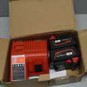 2PACKS 5.0Ah 18V Lithium Battery and Charger for M18 Battery 48-11-1820 Cordless Power Tools Batteries, Capacity Output 5.0Ah