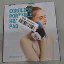 Cordless Portable Face Heating Pad for Pain Relief, Rechargeable Small Heat Pad for Face, 3-Level Vibration, 104-140 Adjustable Temp, 30/45/60Mins Timer, Type-C Cable & Storage Bag