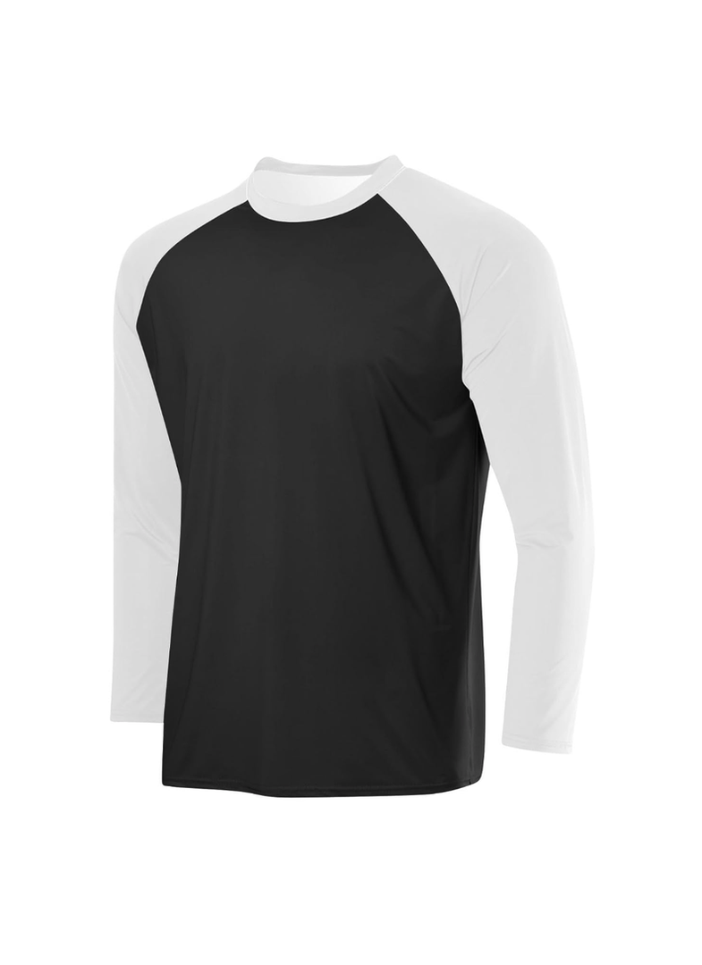 Halcurt Women's Long Sleeve Rash Guard Swim Shirt with Built in Bra Light Weight Quick Dry UPF50 Swimsuit Top Size L