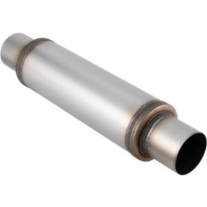 3 Inch Exhaust Muffler, 3" Inlet/Outlet 20" Overall Length Resonator, Stainless Steel Straight Through Design Performance Muffler, 1 PC