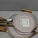 GreenPan Swift Healthy Ceramic Nonstick, 8" and 10" Frying Pan Skillet Set, Stainless Steel Handles, PFAS-Free, Dishwasher Safe, Oven Safe, Black