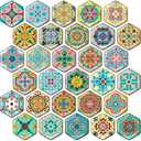 MORCART 30PCS Cute Hexagon Art Fridge Magnets for Liberia 