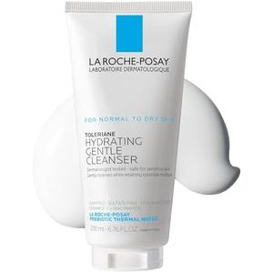La Roche-Posay Toleriane Hydrating Gentle Face Cleanser, Hydrating Facial Cleanser With Niacinamide + Ceramides, Daily Face Wash For Dry Skin To Normal Skin, Sensitive Skin Tested, Fragrance Free