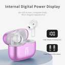 Wireless Earbuds, 2026 Bluetooth 5.4 Ear Buds in Ear with 4 ENC Noise Cancelling Mic, New Wireless Earphones HiFi Stereo Deep Bass 40H Playtime, In-Ear Bluetooth Earbuds LED Display IP7, Violet