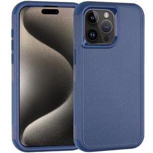 Co-Goldguard for iPhone 15 Pro Case, [Shockproof][Drop-Proof][Heavy Duty Protection] Phone Case Cover, 3 in 1 Phone Case for iPhone 15 Pro 6.1 inch (Sea Blue), Set of 3