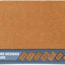 Barnyard Designs Natural Coco Coir Heavy Duty Backing Doormat - Large Cute Non-Slip Front Door Welcome Mat for Outside Entrance or Porch Entry, Brown (17x30, Plain Brown)