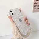 NITITOP Compatible with iPhone 11 Case Clear with Card Holder Cute Bowknot Pattern Bow Ribbon Little Love Hearts for Women Girls Soft TPU Wallet Case Protective Cover - Light Pink