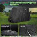 10L0L Golf Cart Cover 2/4/4+2 Passenger for Yamaha EZGO Club Car, Heavy Duty 420D Waterproof Windproof Durable Oxford Golf Cart Cover with 3 Zipper Doors for All-Weather Protection (Black/Silver)