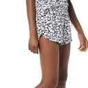 Amazon Essentials Women's Knit Jersey Cami Short Pajama Set (Navy Silhouette Floral)