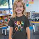 Boys Last Day of School Shirt for Kids Toddler Girls Funny Graphic Tee Short Sleeve 3-8Y (Black)