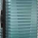 U.S. Traveler Boren Expandable Hardside Rugged Travel Luggage with 8 Spinner Wheels, Teal, Checked-Medium 26-Inch, Checked-Medium 26-Inch, No USB Port