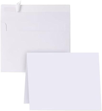Blank Cards and Envelopes 4x6, 30 Pack White Invitation Card Stock with 30 Pack A4 Size, Self-Seal Thank you Blank Greeting Cards with Envelopes for All Occasion DIY, Print custom