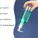 Plastic Soap Dispenser Empty Pump Bottles 16.9oz 2 Pack Refillable Liquid Hand Soap Bottle with Leak-Proof Pump for Kitchen, Bathroom, Office Clear