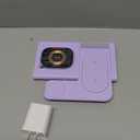 3 in 1 Charging Station for iPhone 17 - Wireless Charger for Apple Devices for iPhone 17 16 15 14 13 12 11 Pro Max - Foldable Wireless Charging Station Dock Stand for Apple Watch Series & AirPods (Purple)