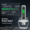 VIVOSUN Digital pH and TDS Meter Kits, 0.01pH High Accuracy Pen Type pH Meter 2% Readout Accuracy 3-in-1 TDS EC Temperature Meter for Hydroponics, Pool and Aquarium, Black White, UL Certified