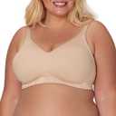 Playtex Women's Smoothing Wireless Bra, No Show, 4049 (46D, Nude)