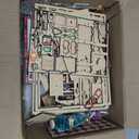 Christmas Book Nook Kits for adults-3D Wooden Puzzles DIY Miniature House Kit Bookshelf Decor with LED Lights Creative Bookend Craft Doll House for Teens & Adults-Ideal Gift for Family & Friends