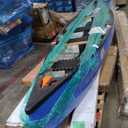 Paddle Voyage 15.94ft Expedition Canoe Kayak, 4-6 Person, 936lbs Capacity, Comfort Seats, Includes 2 Paddles, Blue, 15.94′