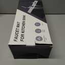 Diatomite Faucet Mat for Kitchen Sink - Fast Drying Sink Splash Guard, Multi-Slope Fast Self-Draining Stone Sink Mat for Kitchen Faucet, Sink Faucet Mat Splash Guard Keep Countertops Dry (23.6"x4.5")