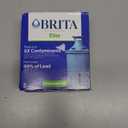 Brita Filter Replacements for Water Pitchers and Dispensers, Elite, NSF Certified to Remove 99% of Lead, 2 Count, Blue