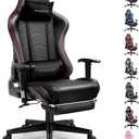 GTRACING Gaming Chair with Footrest Speakers Video Game Chair Bluetooth Music Heavy Duty Ergonomic Computer Office Desk Chair