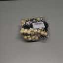 2 x DAZONGE Christmas Decorations, Felt Snowflake Garland and Wood Beads for Farmhouse Christmas Banner Decor, Wall, Shelf, and Holiday Decorations (Black)