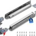 6 Pairs 21 Inch Undermount Drawer Slides for 3/4 Plywood Soft Close 100Lb
