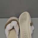 Cozy Slippers for Women Indoor and Outdoor Fuzzy House Shoes with Memory Foam Anti-Skid Sole Gifts for Women Mom Ladies (7-8 Women/5-6 Men, Beige)